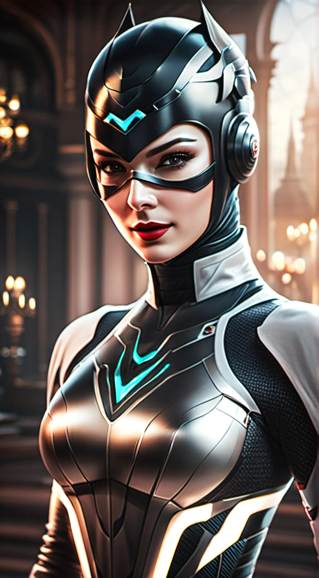 ai character: catwoman background