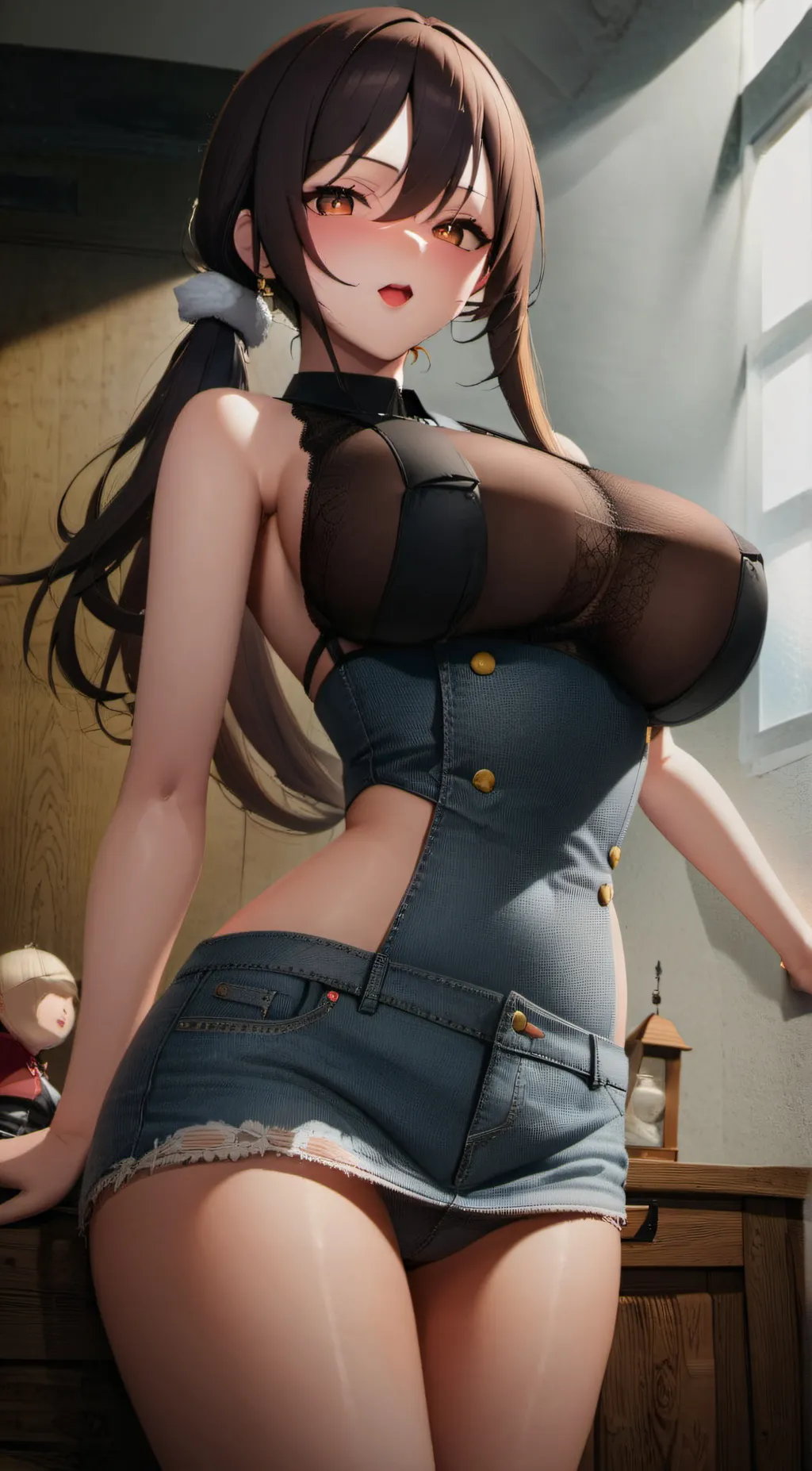 ai character: doll13momy background