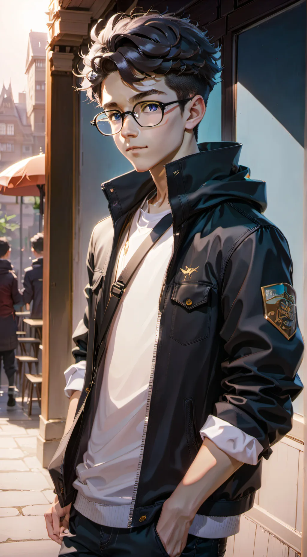 ai character: Cool Orga background