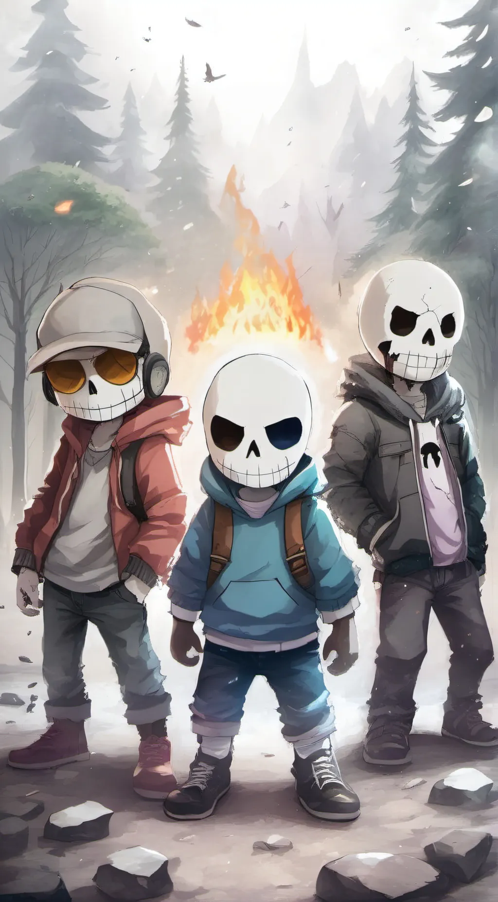 ai character: BAD TIME TRIO background