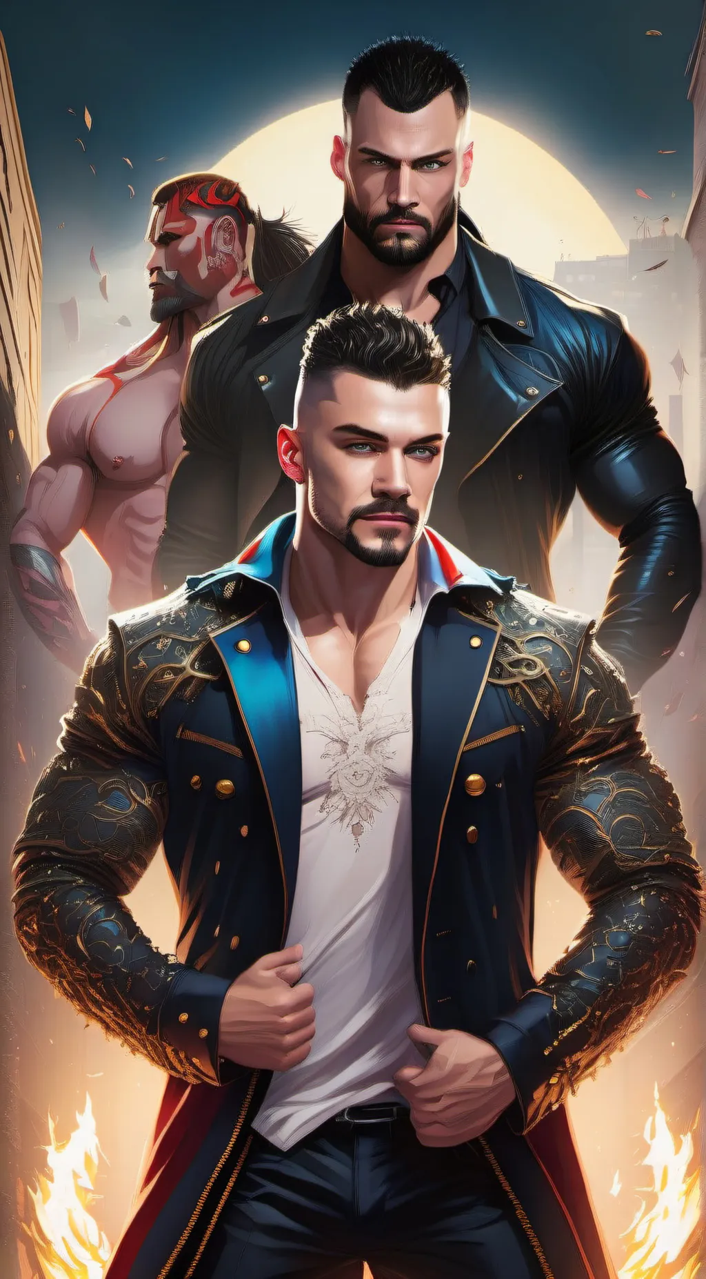 ai character: Judgement Day WWE  background