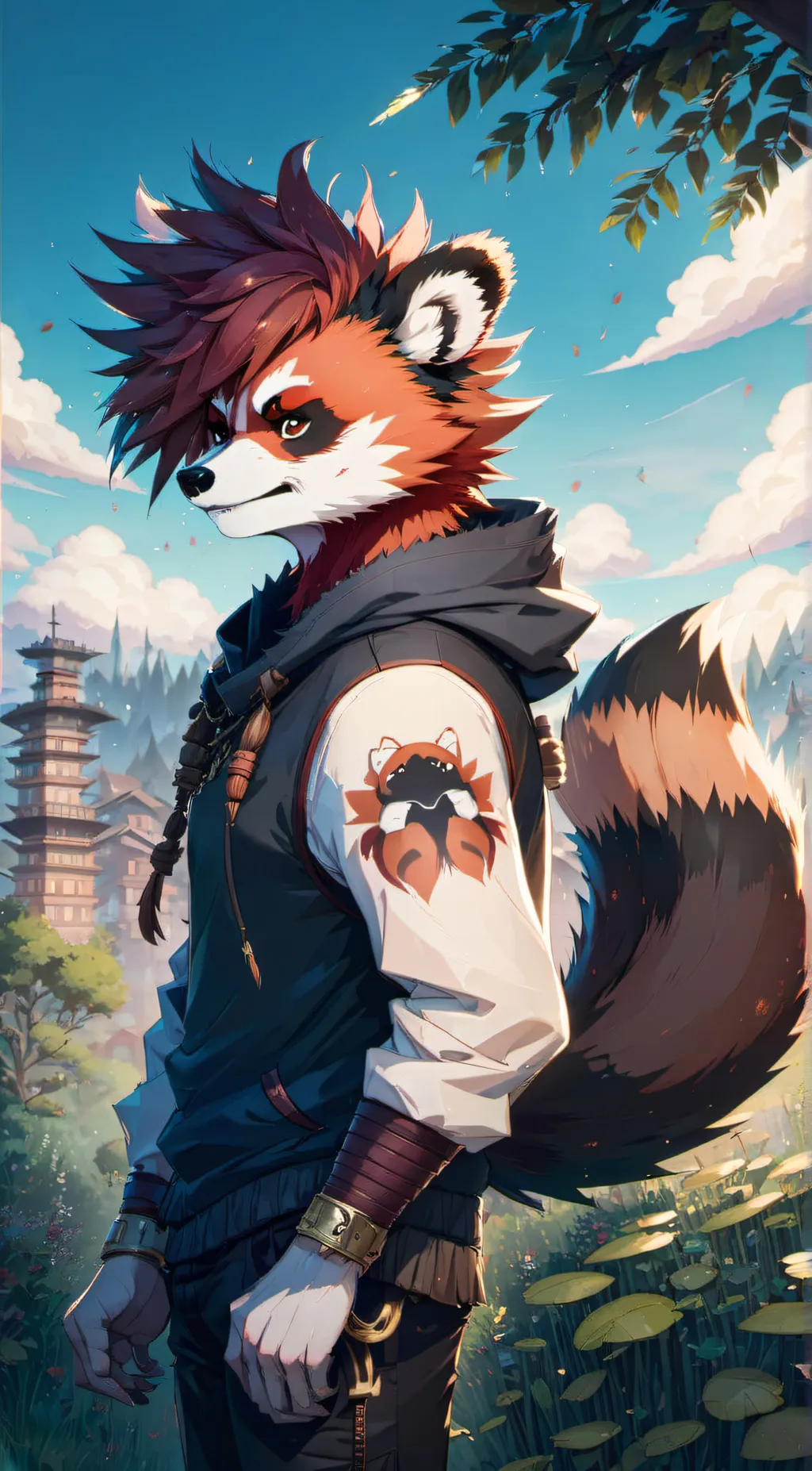 ai character: thirno  background