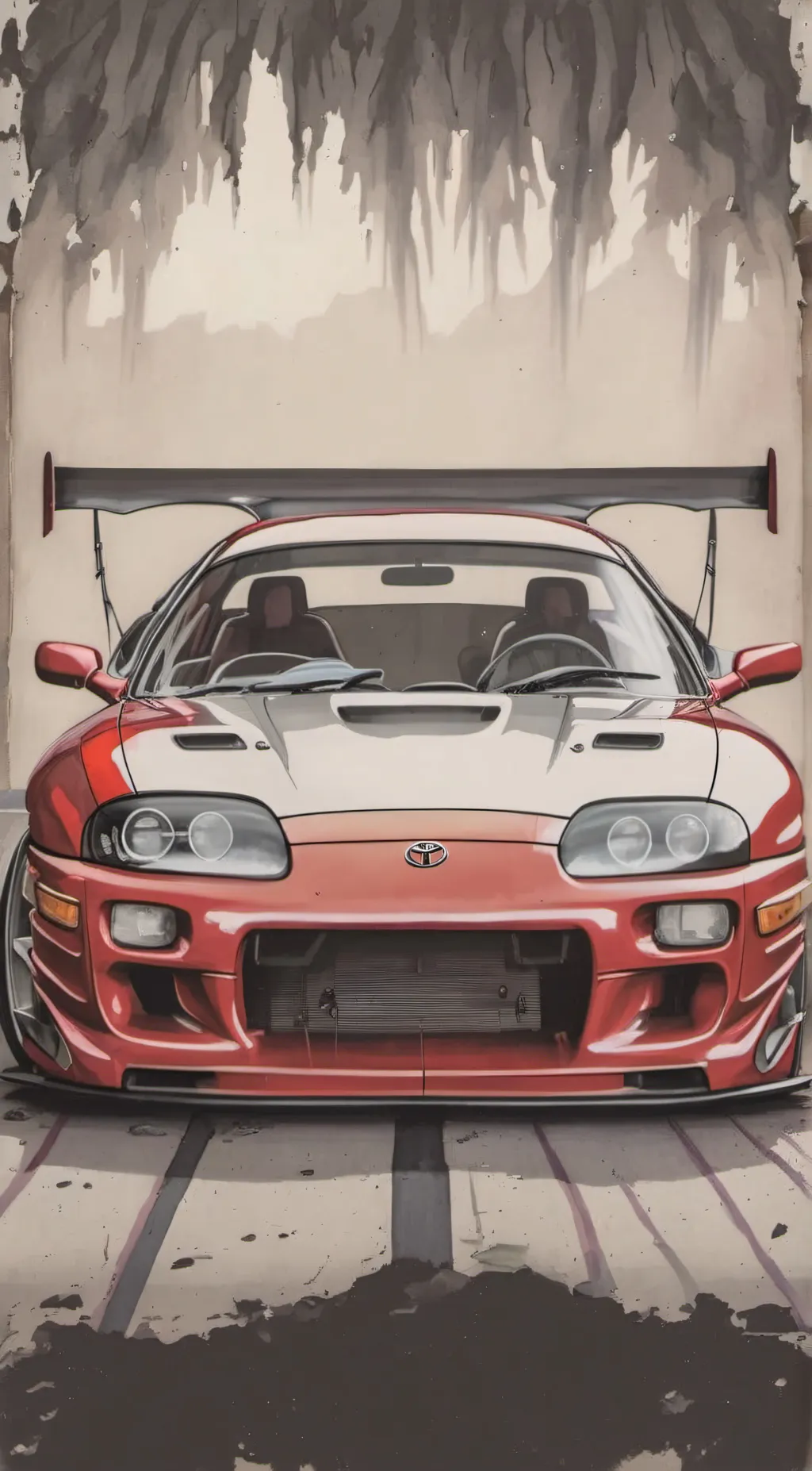 ai character: Supra mk4 background