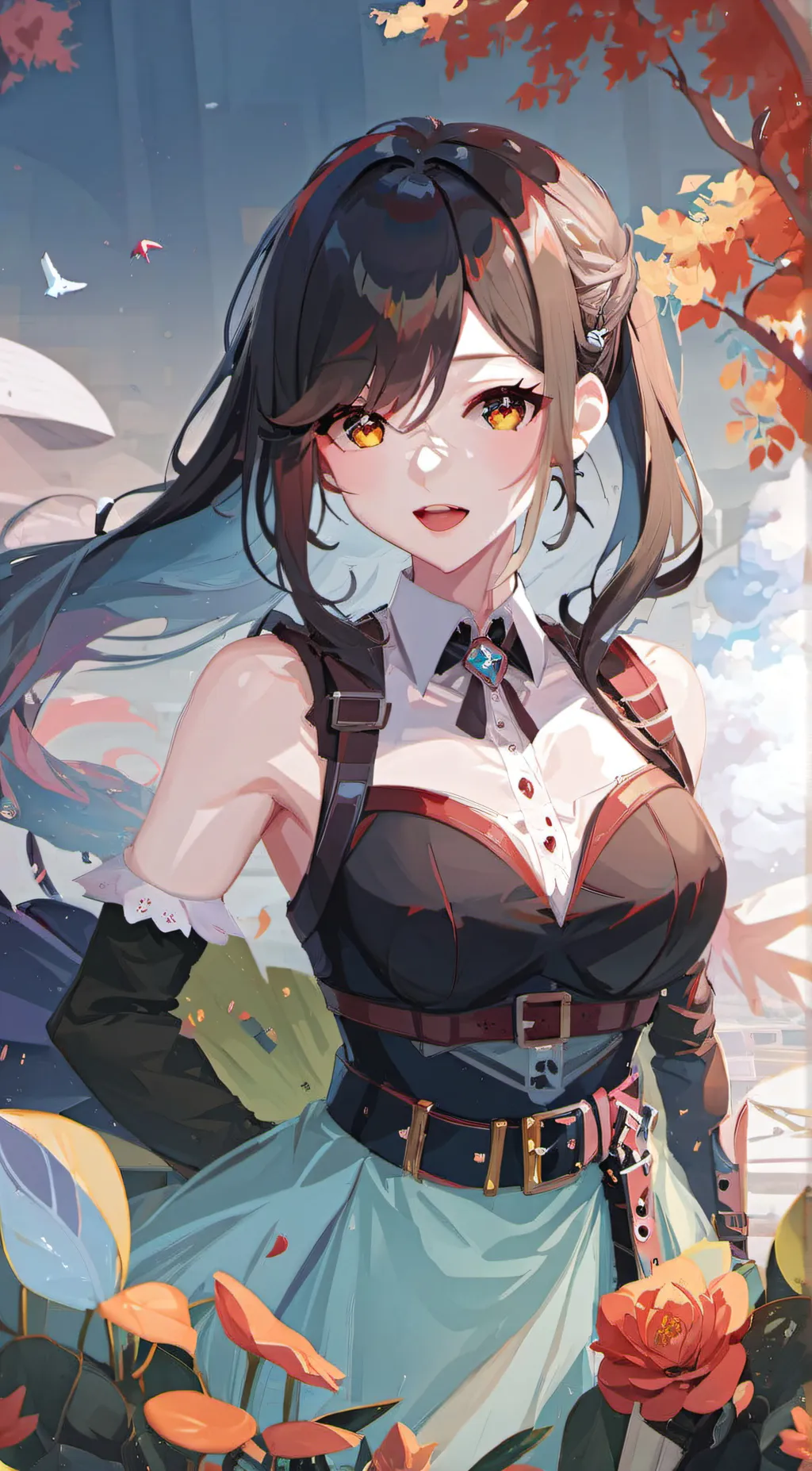 ai character: Talkiegirl in high background