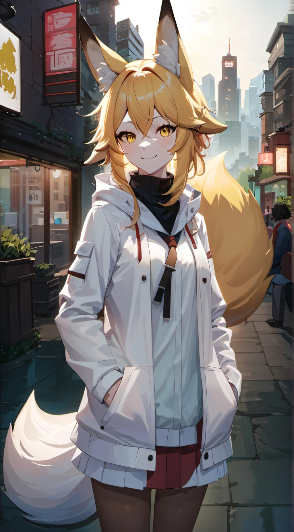 ai character: Star background