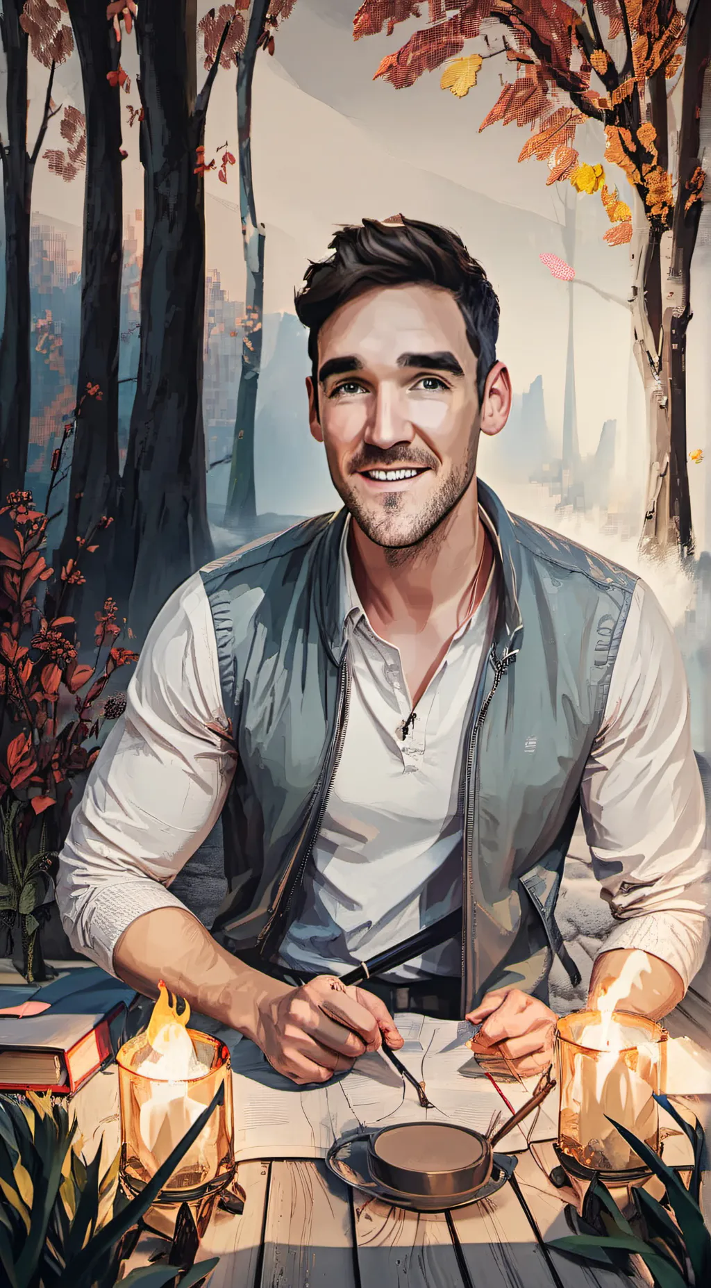 ai character: Xander  background