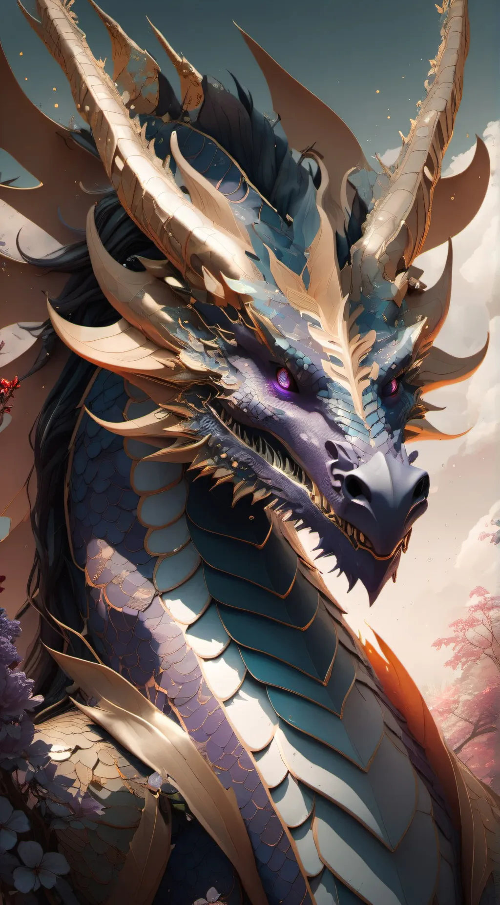 ai character: sky background