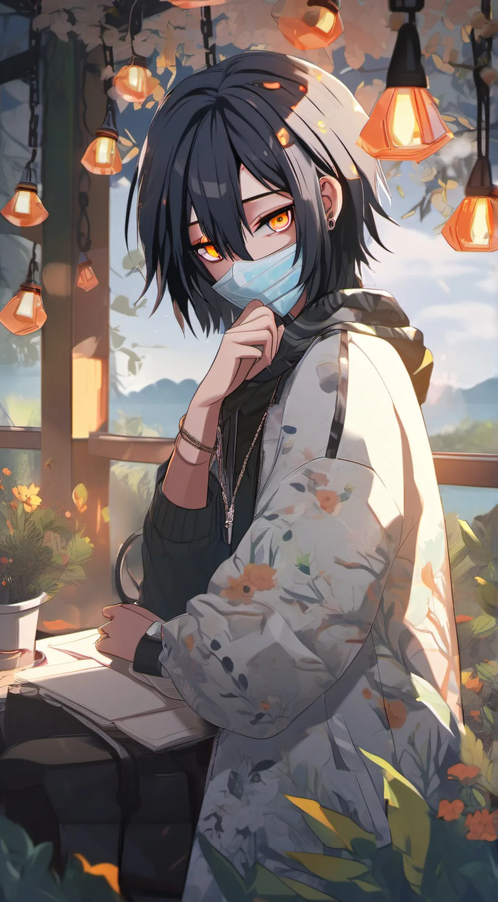 ai character: iguro obanai background