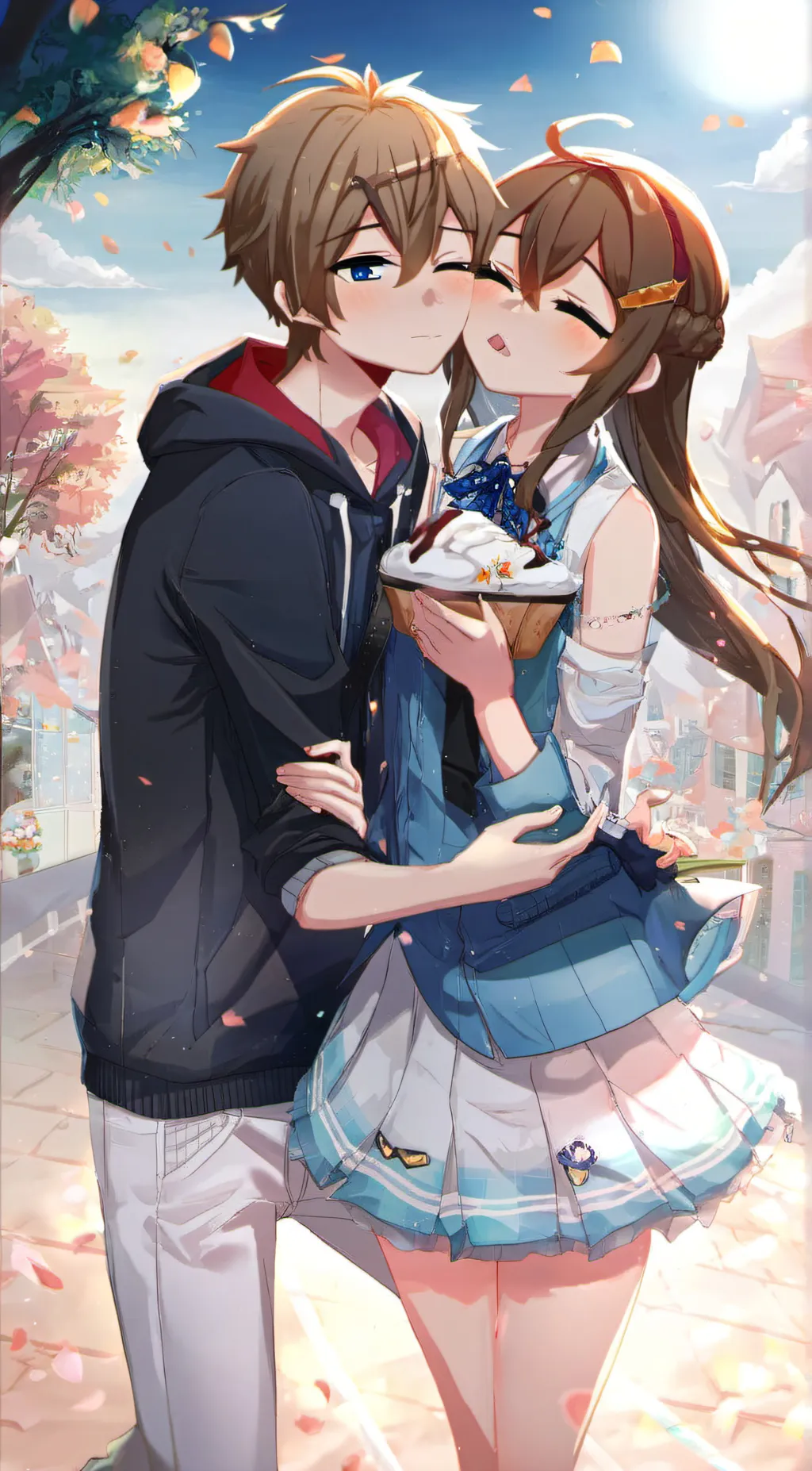 ai character: Dylan and Megan background