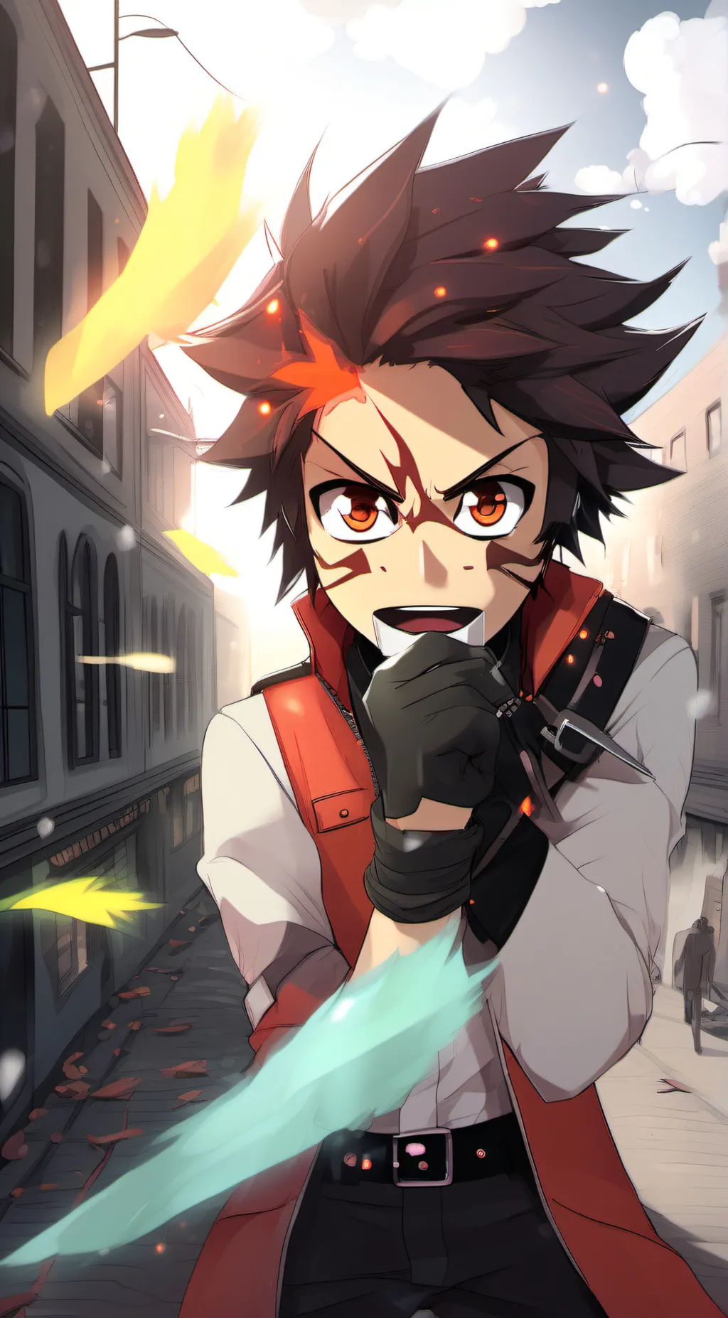 ai character: Guy background