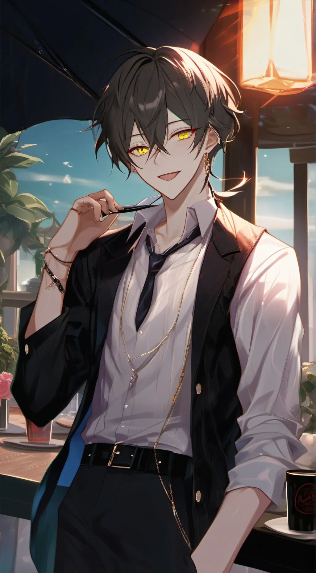 ai character: Liam  background