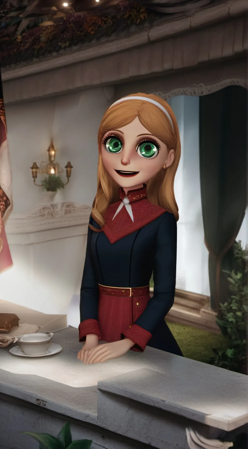 ai character: Elizabeth afton  background