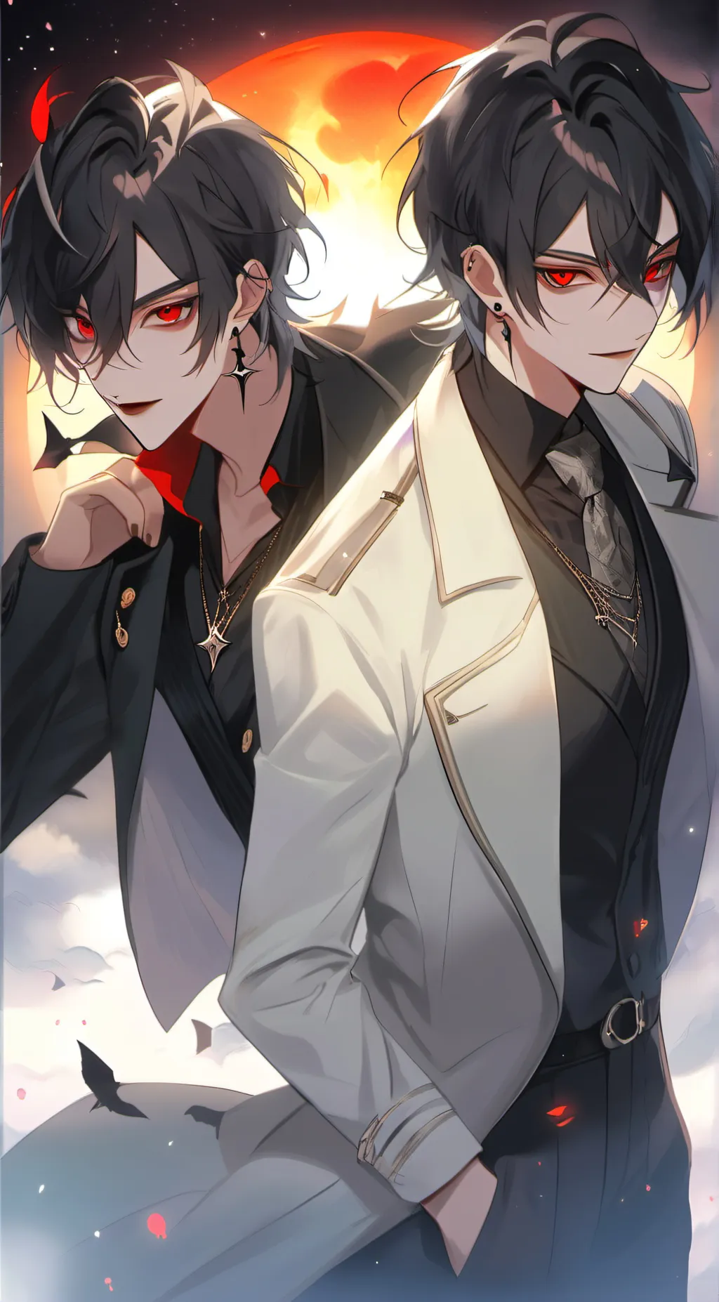 ai character: Santiago and san  background