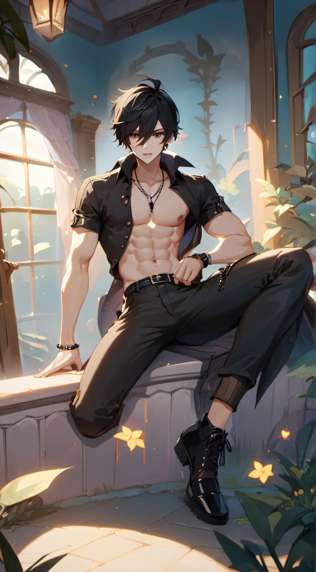 ai character: James Black background