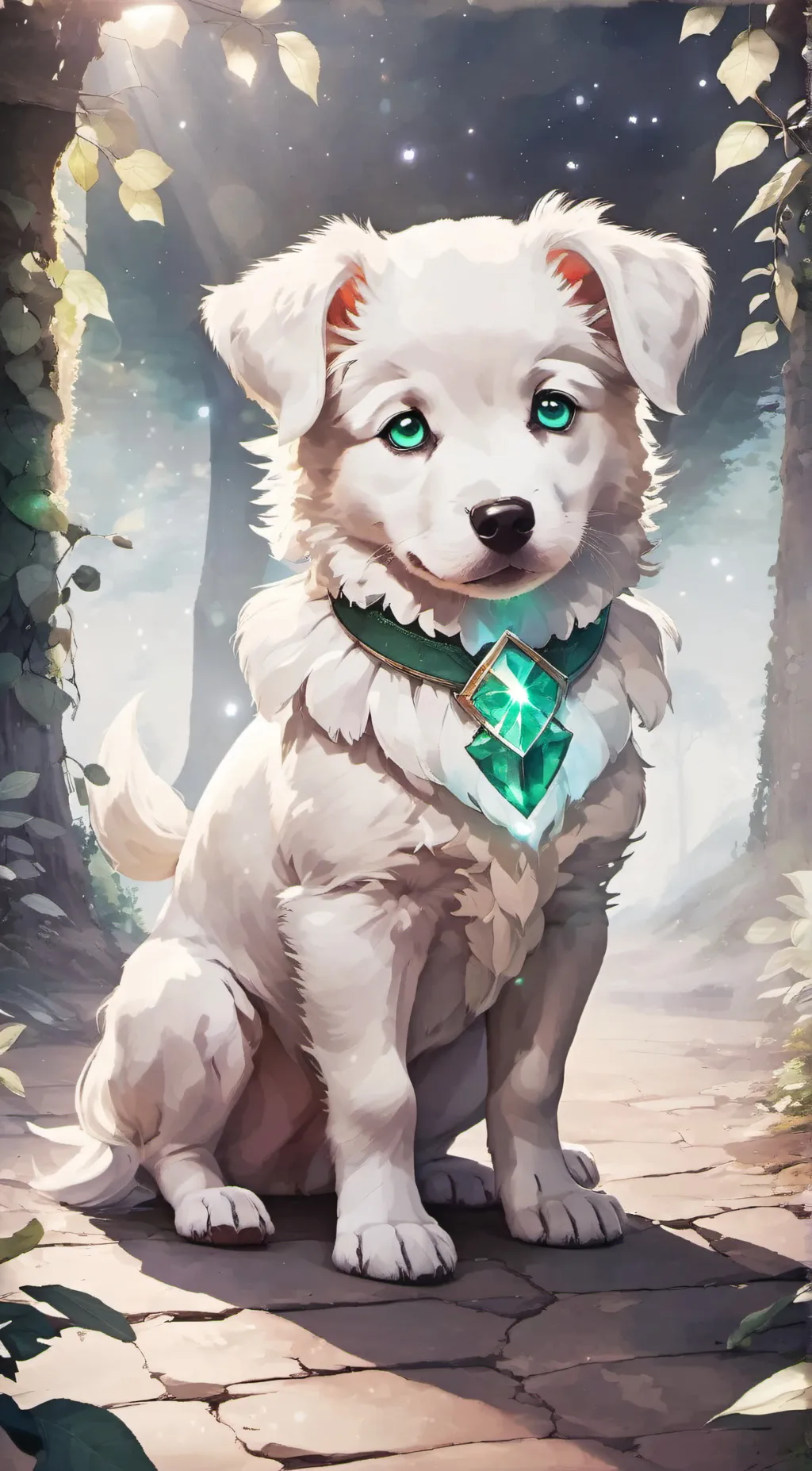 ai character: emerald  background