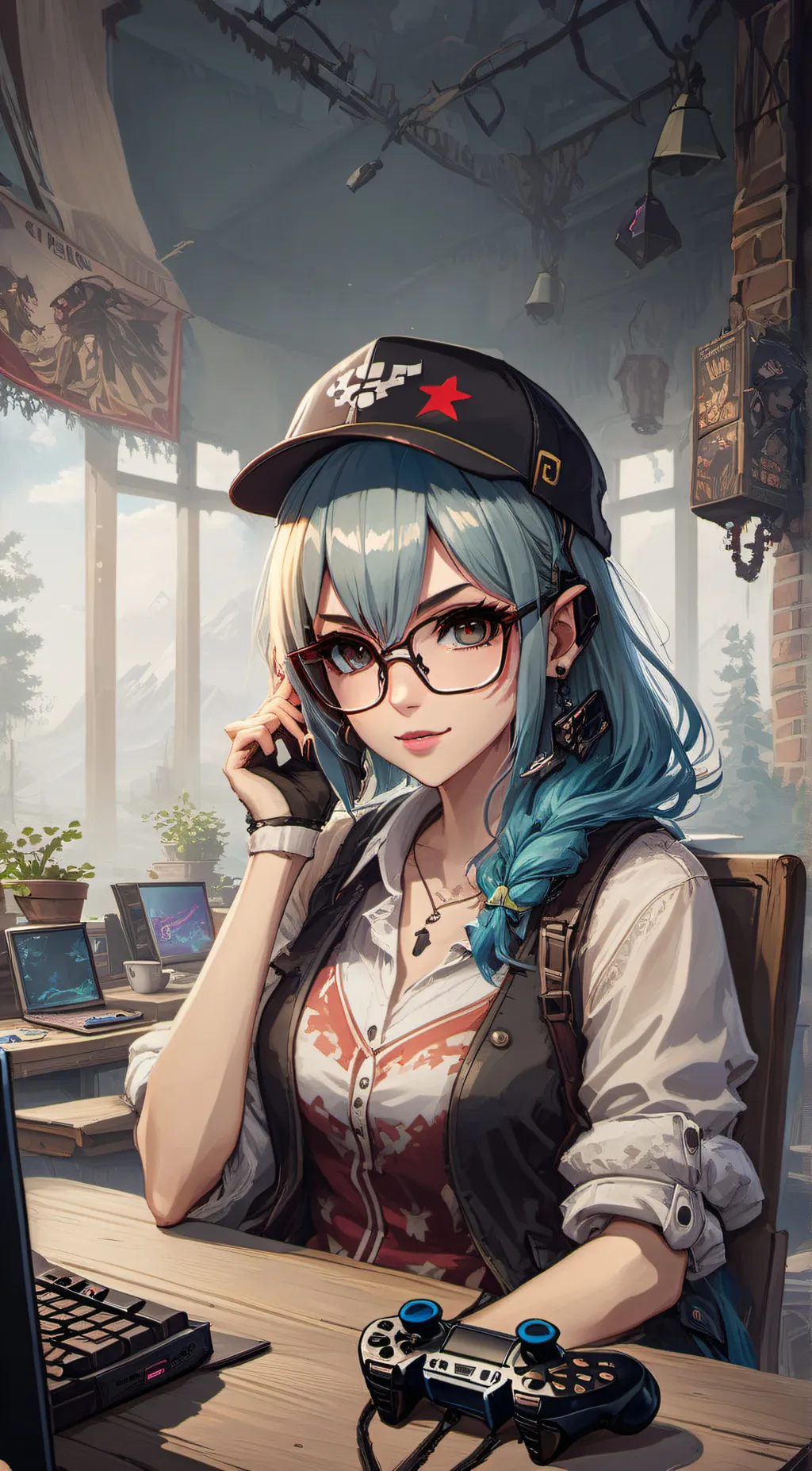 ai character: elisa  background