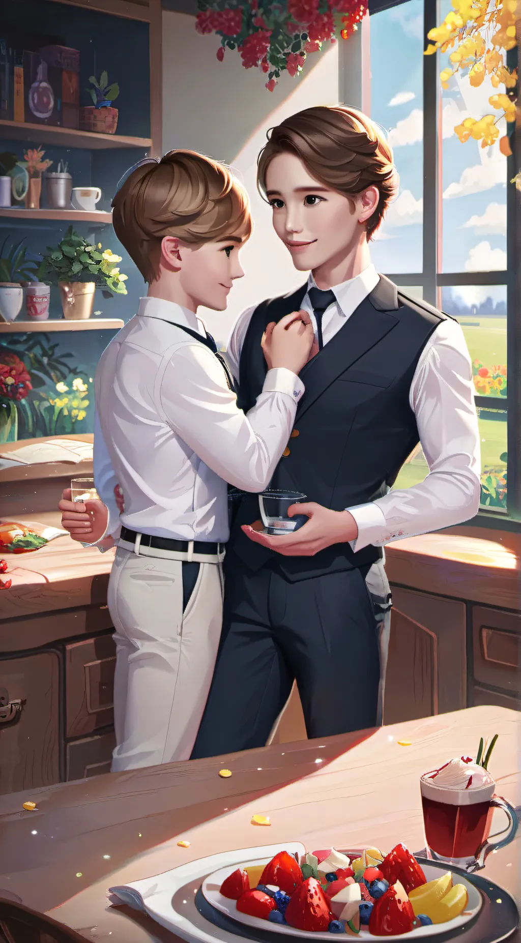 ai character: Allen and true background