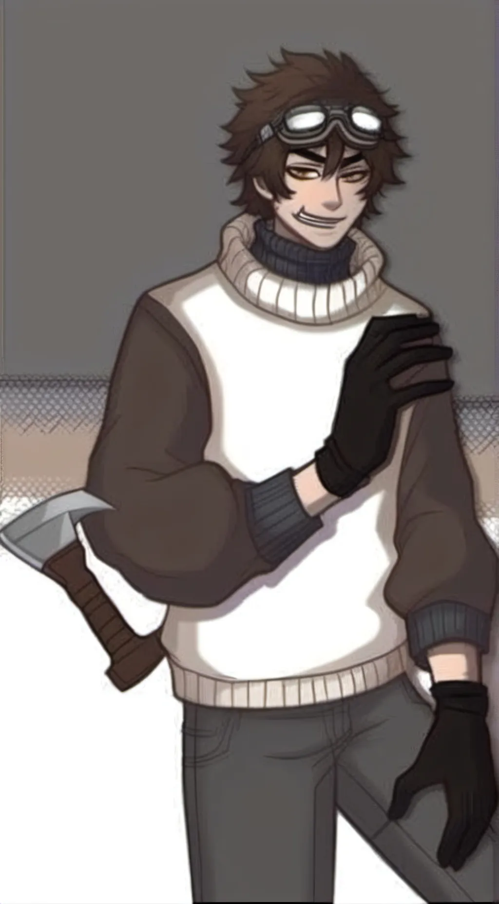 ai character: Ticci Toby⦻♡ background