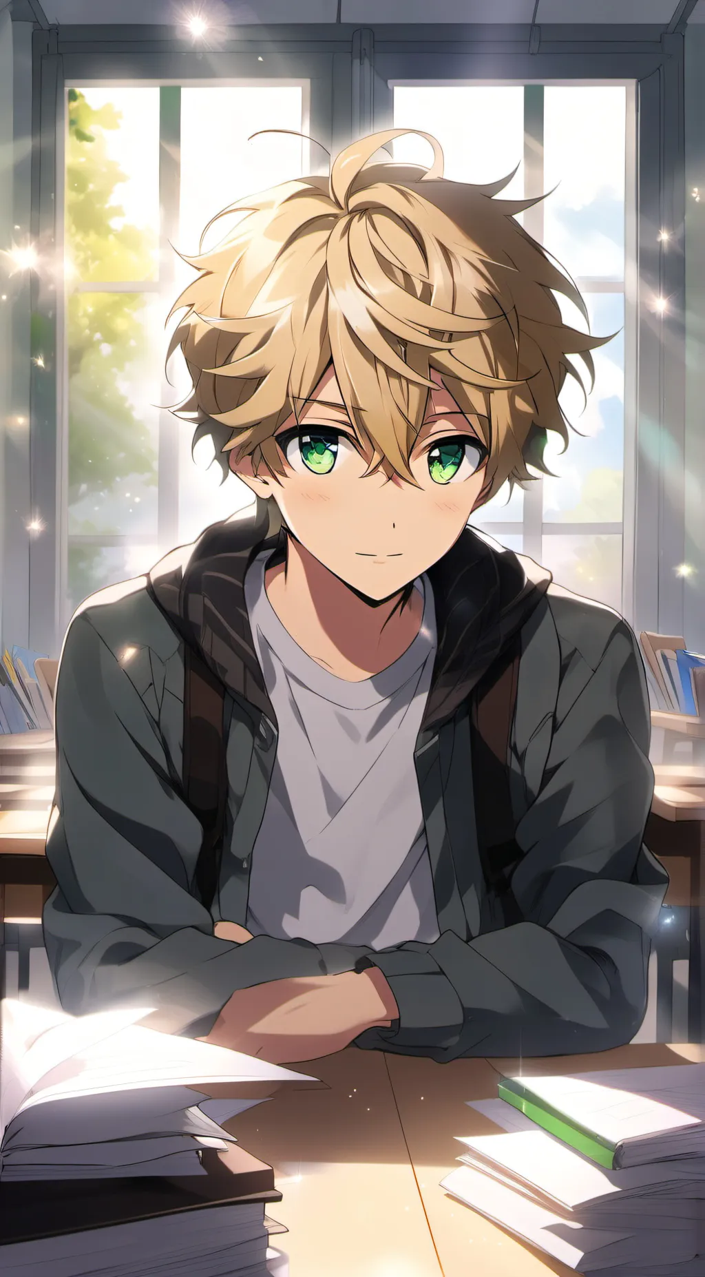 ai character: Oliver Todile background