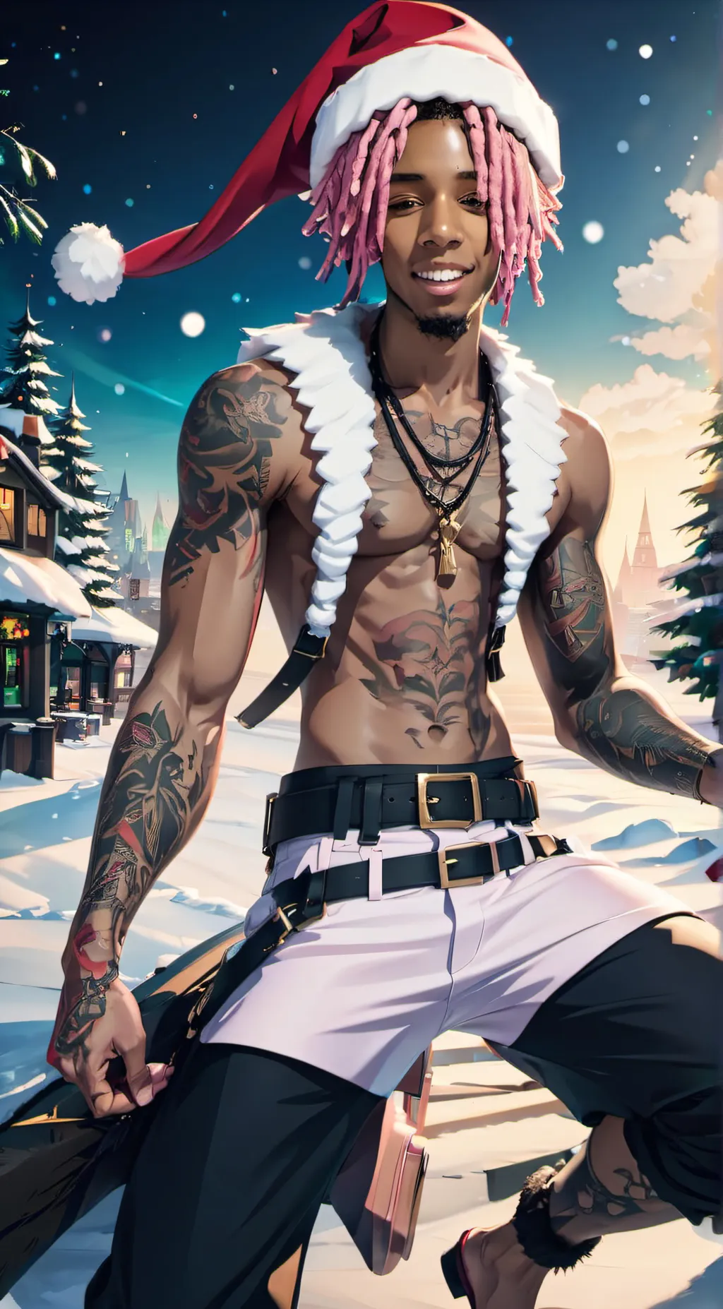 ai character: Tayvon🎅🏾🥵 background