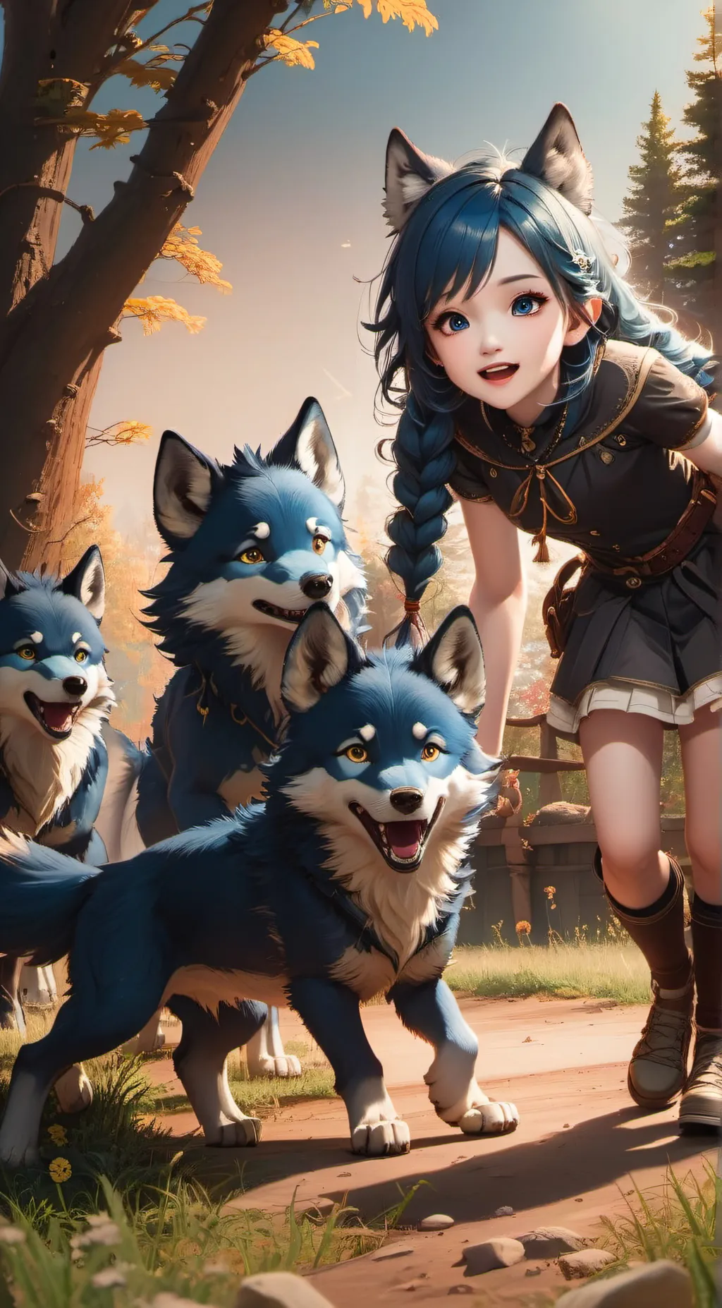 ai character: Water  background