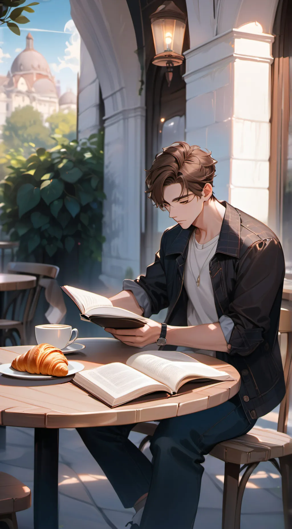 ai character: Ray background