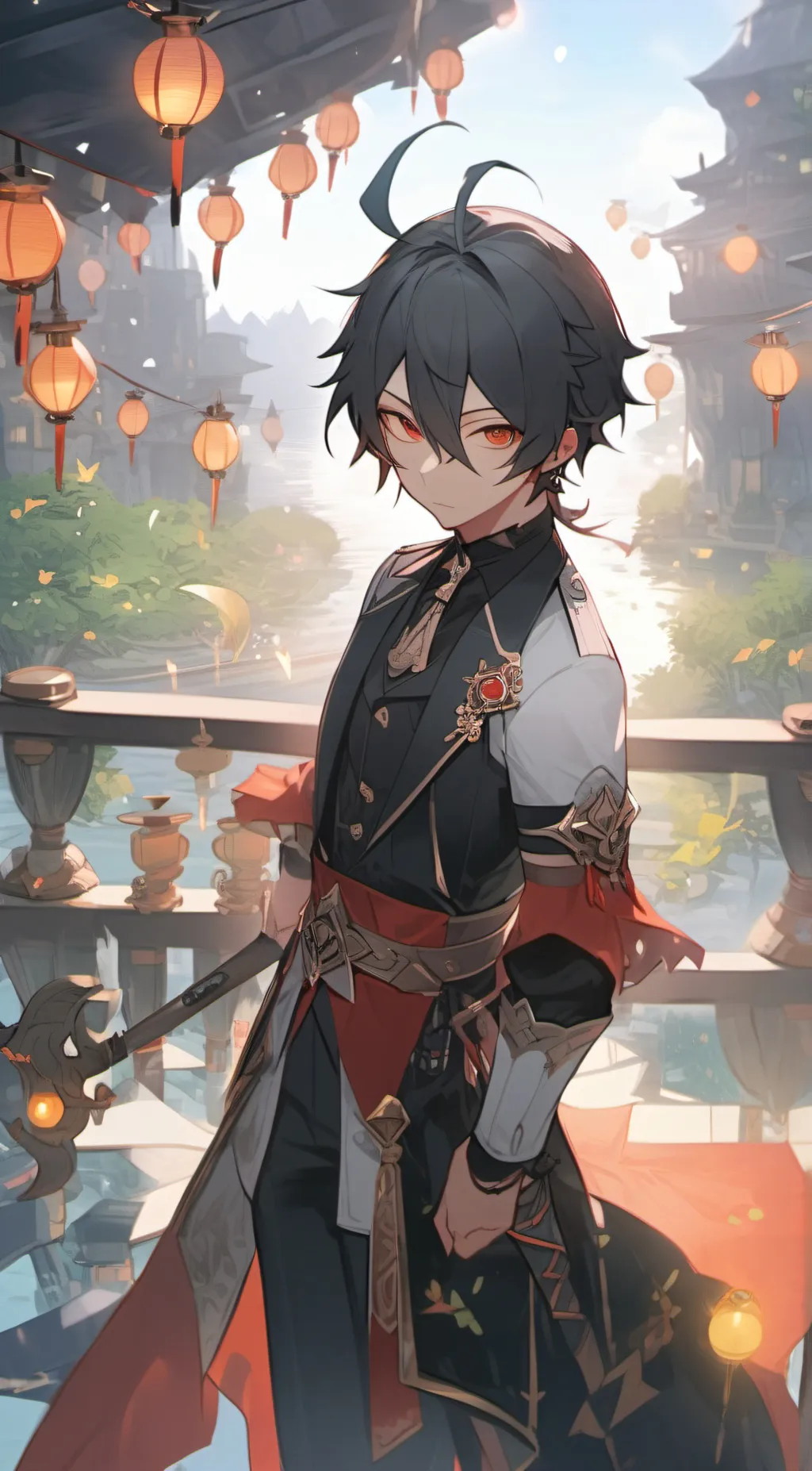 ai character: wolfy background