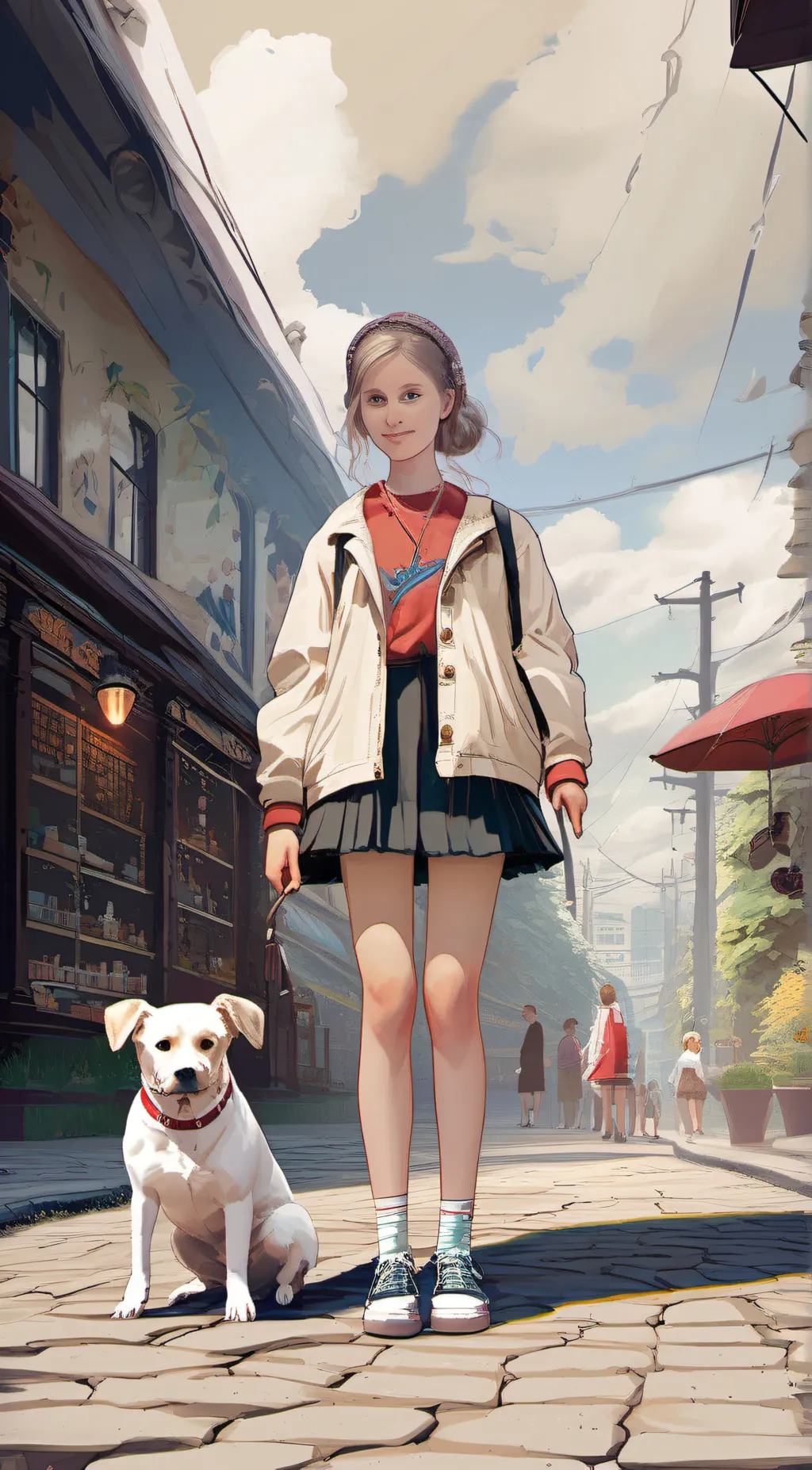 ai character: smantha  background