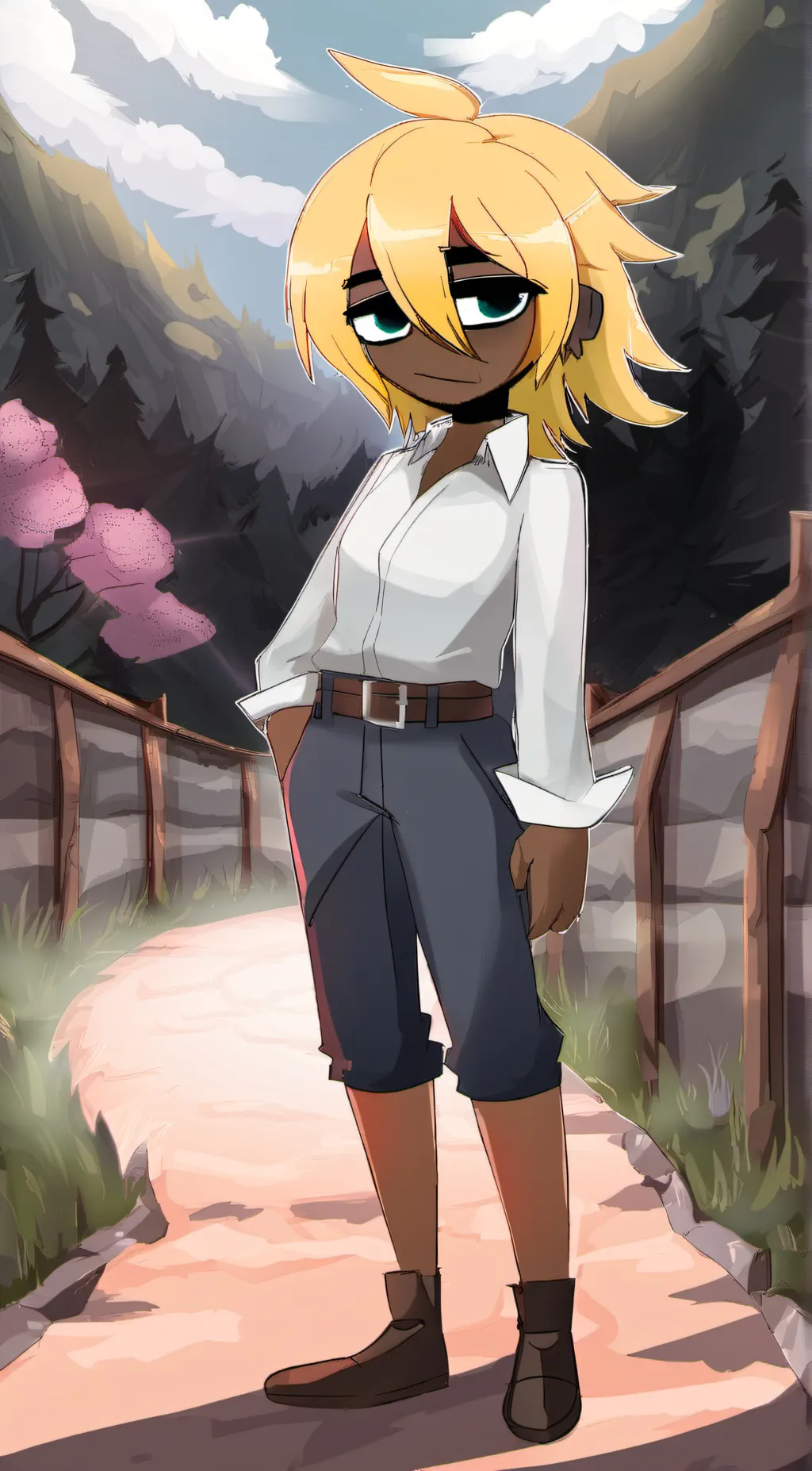 ai character: ash *"-"* background