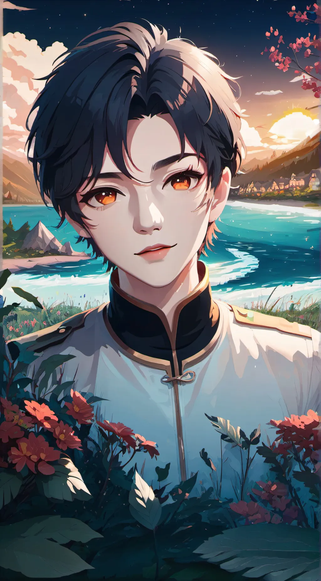 ai character: goku  background