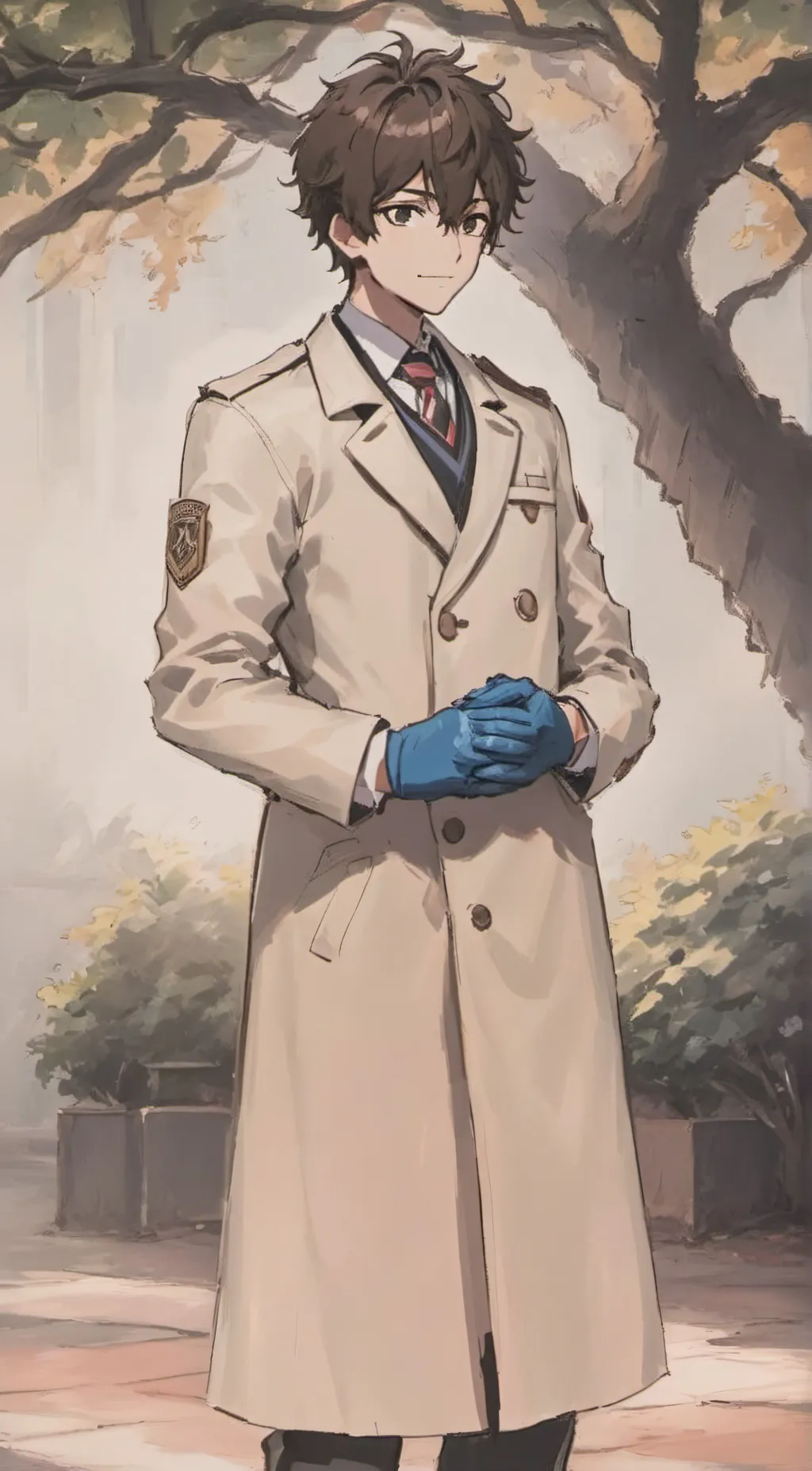 ai character: Scientist max background