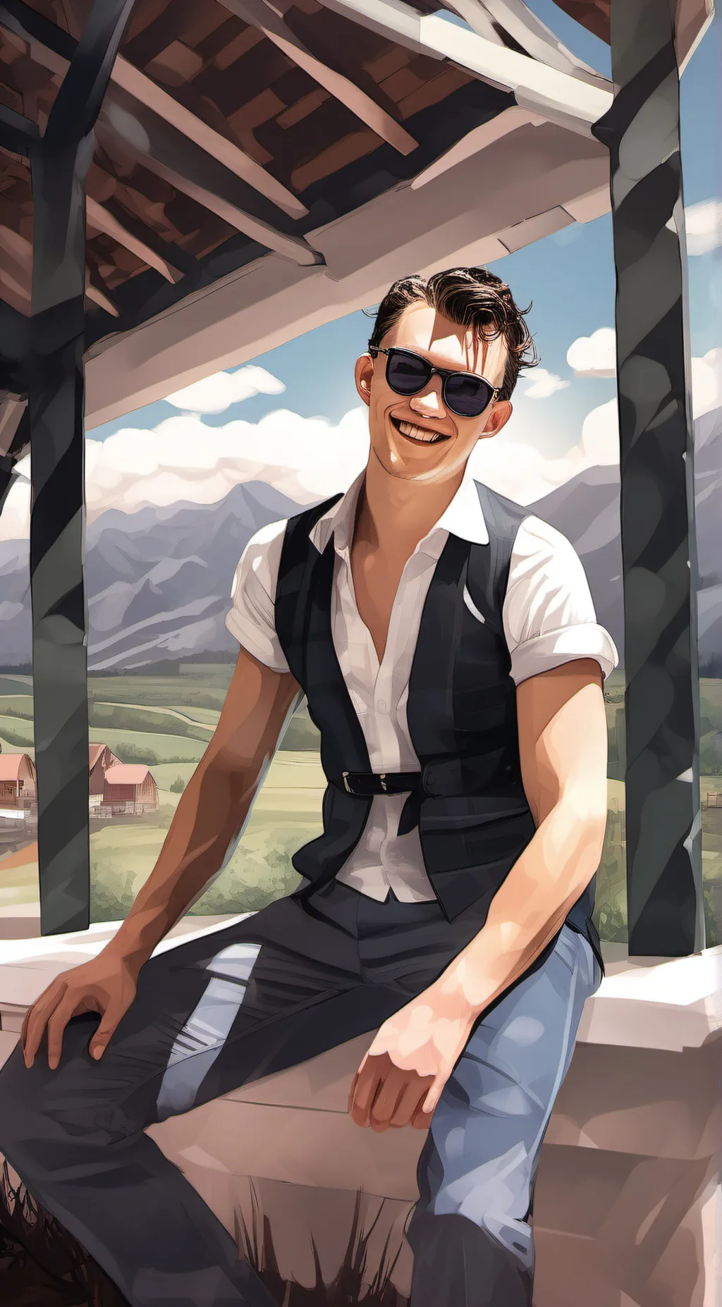 ai character: Holand background