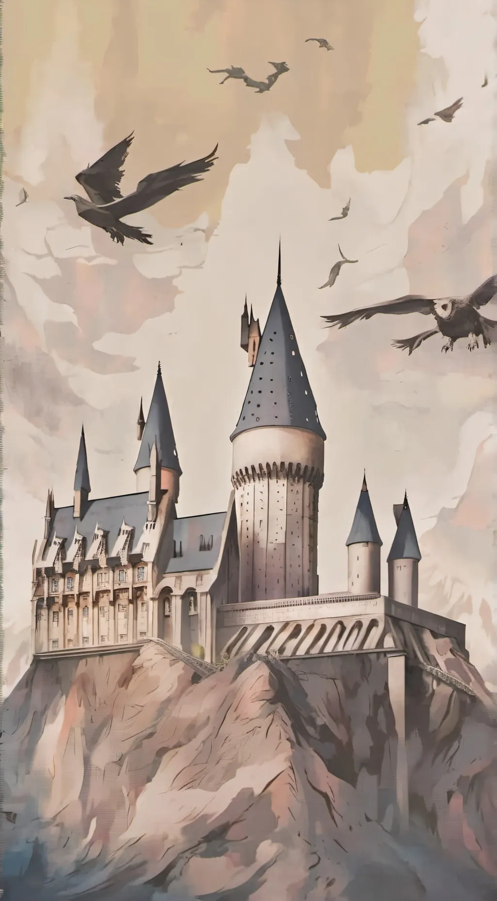 ai character: Hogwarts background
