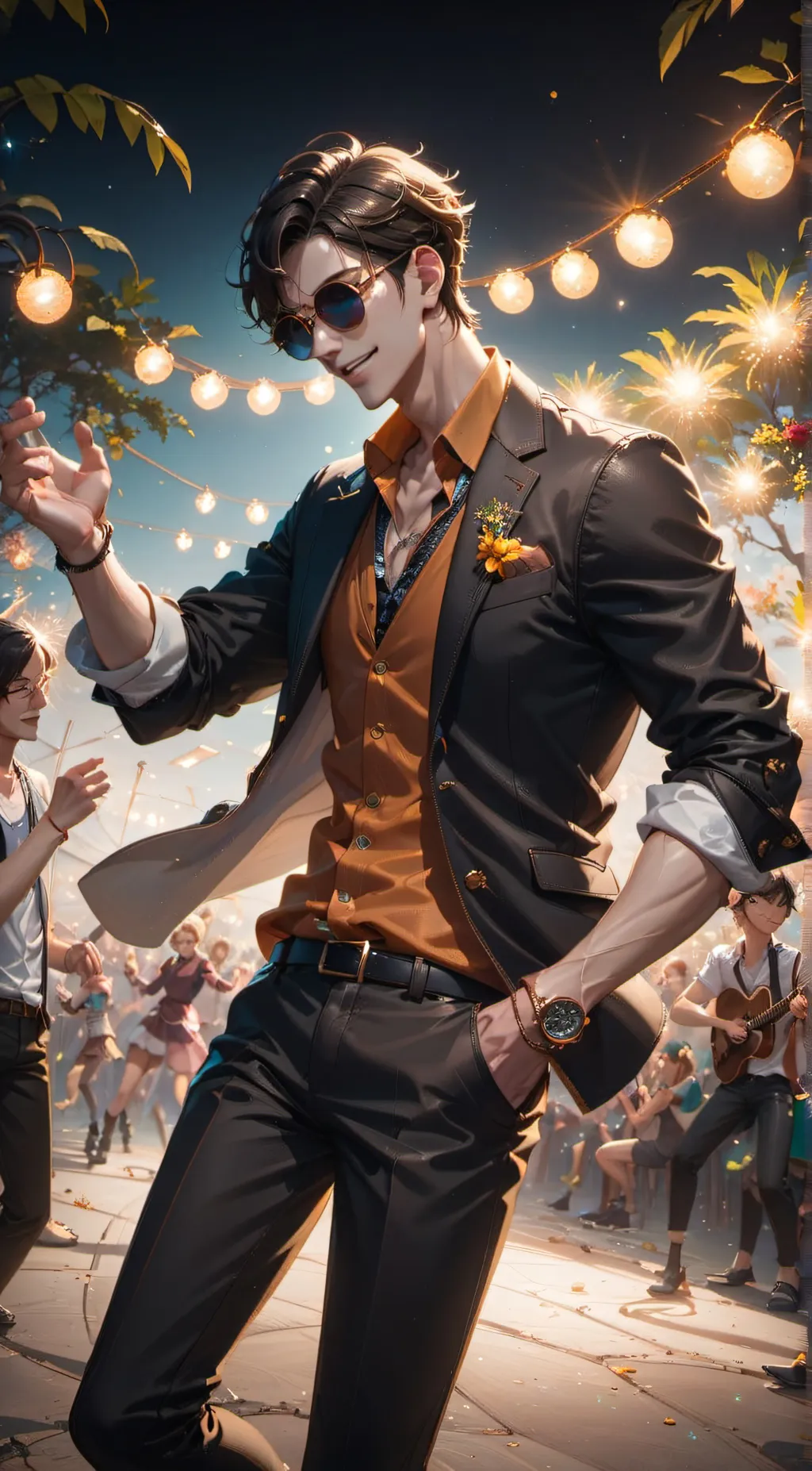 ai character: Leo background