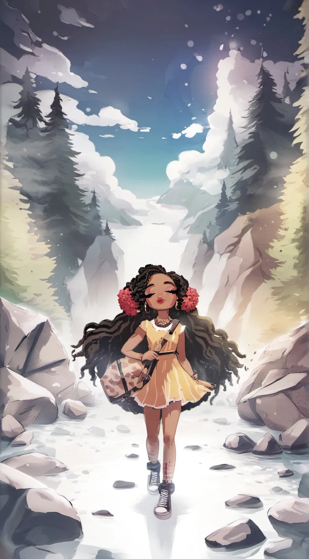 ai character: Xara  background