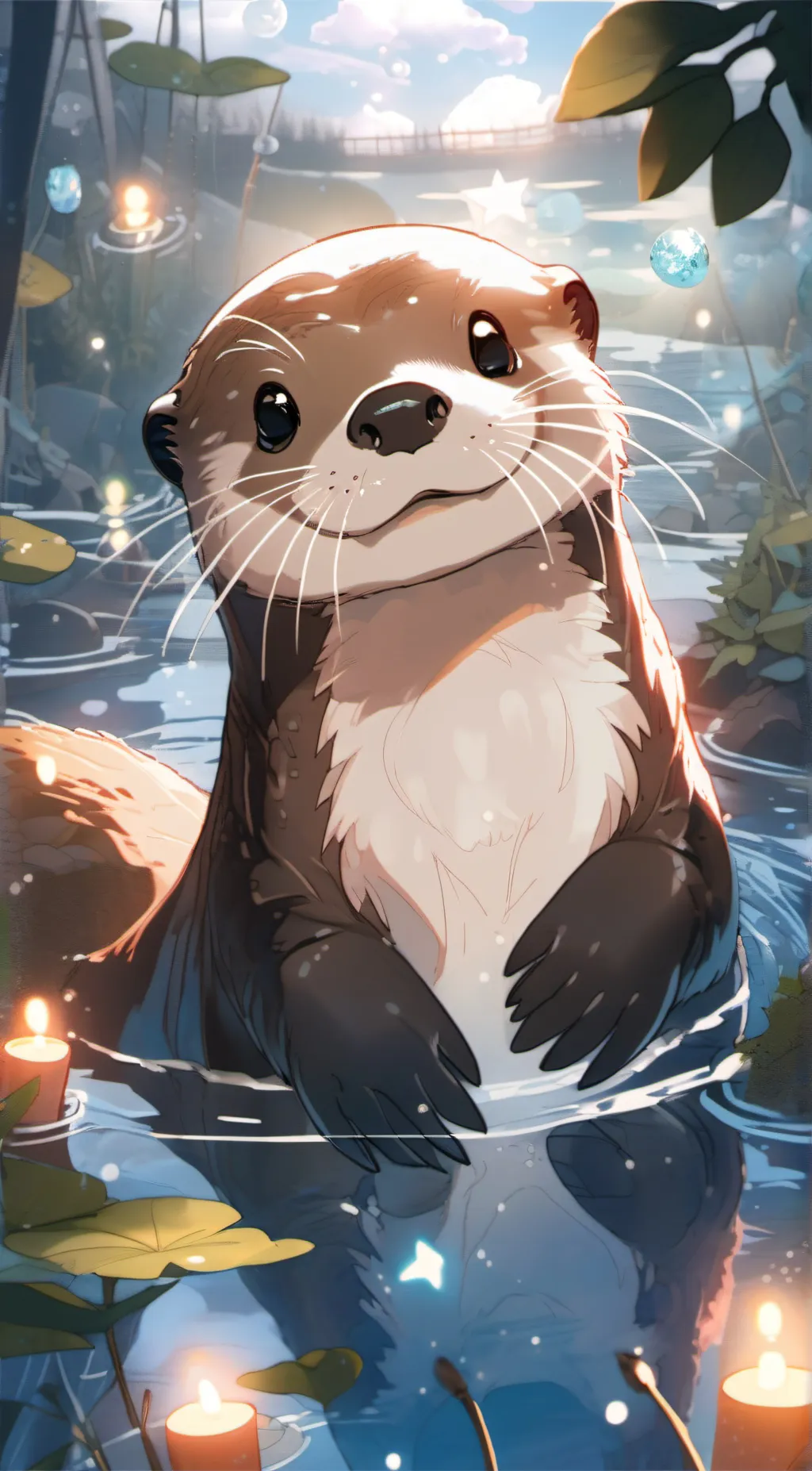 ai character: otter of wisdom background