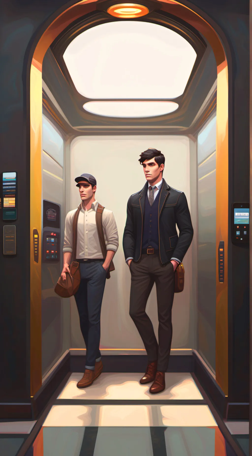 ai character: Liam and Maxwell  background