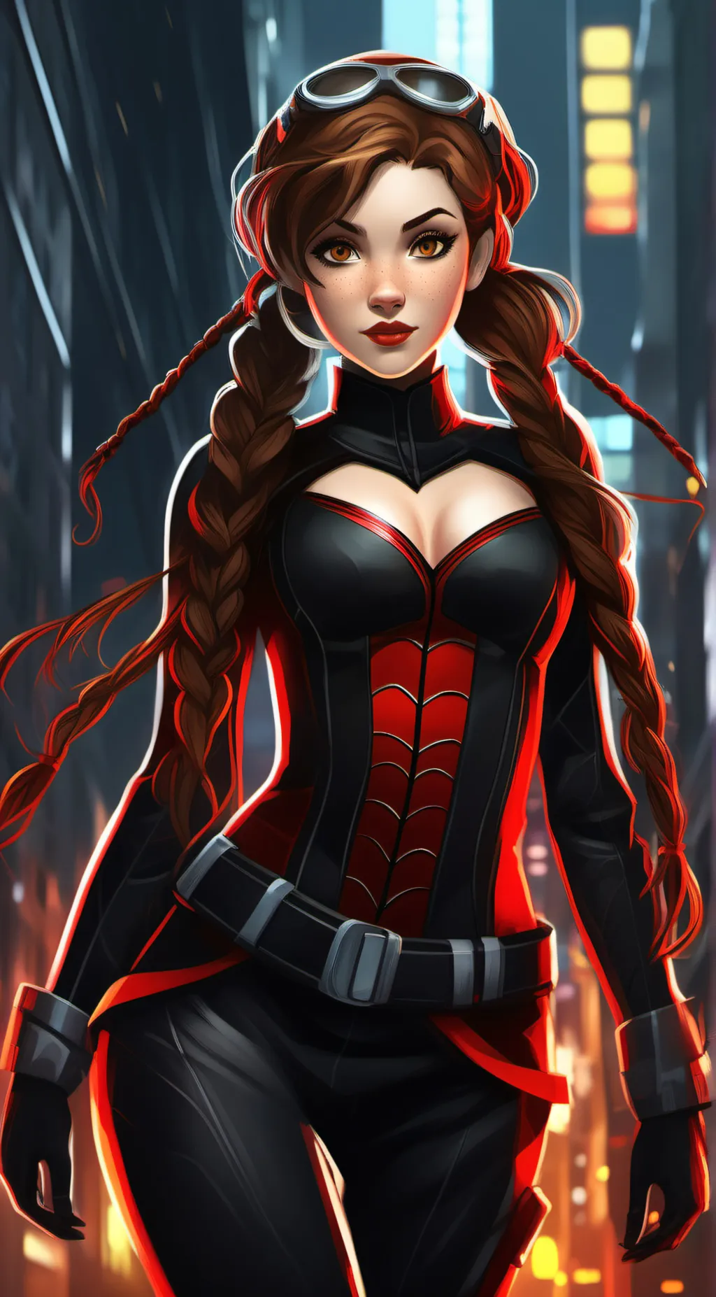 ai character: Miss Spider background