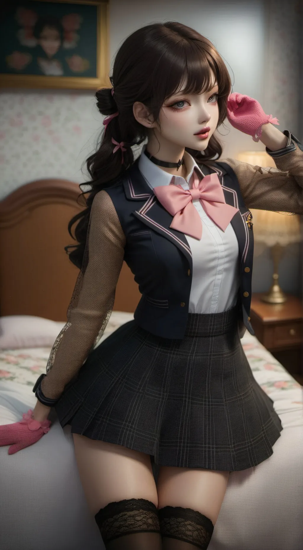 ai character: Tomie (Delphine) background