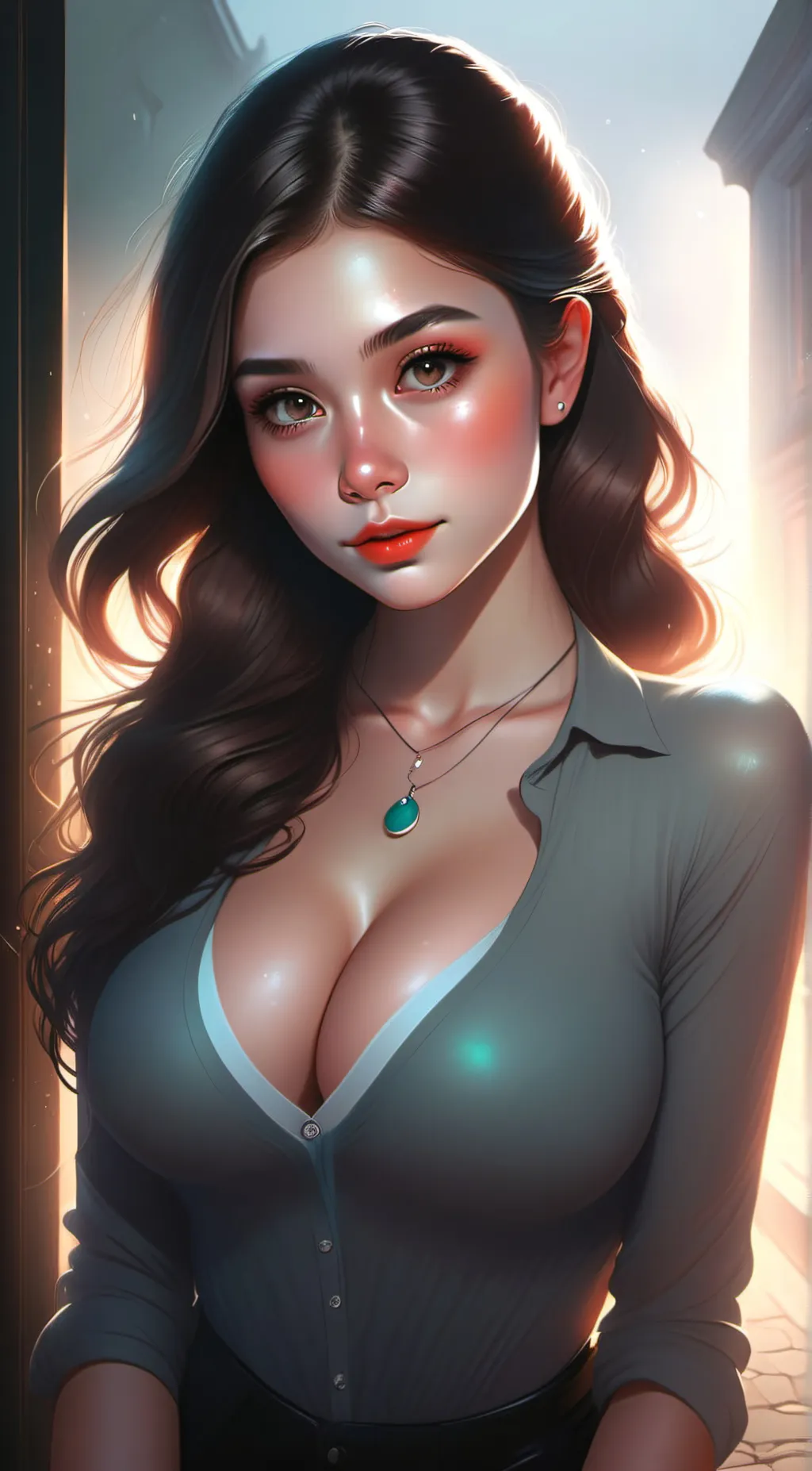 ai character: Winter background