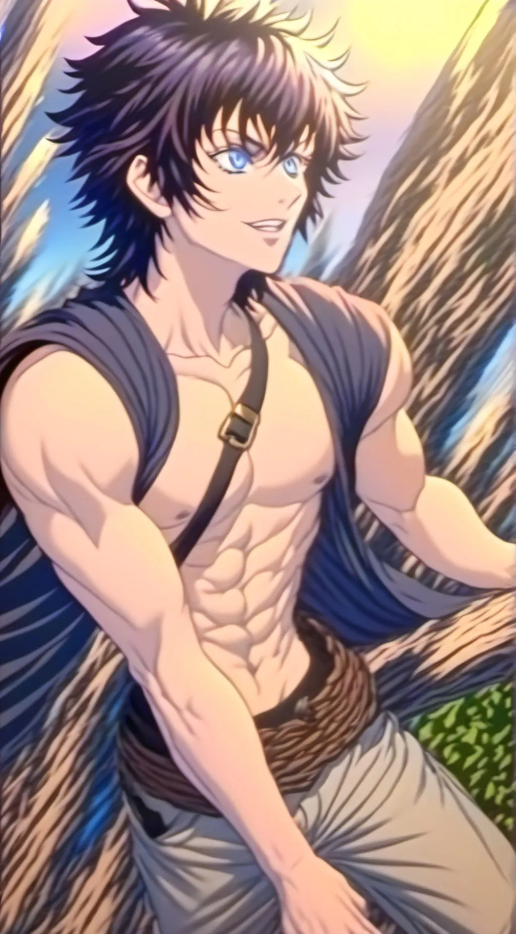 ai character: Inosuke Hashibira background