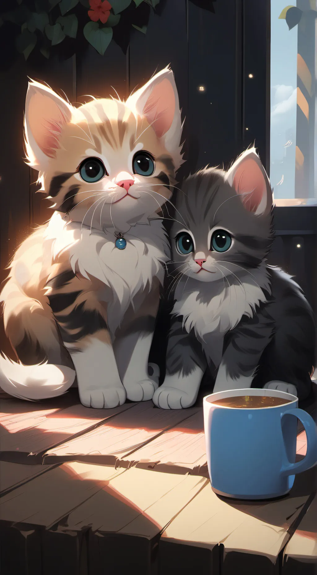 ai character: Cute kitty background