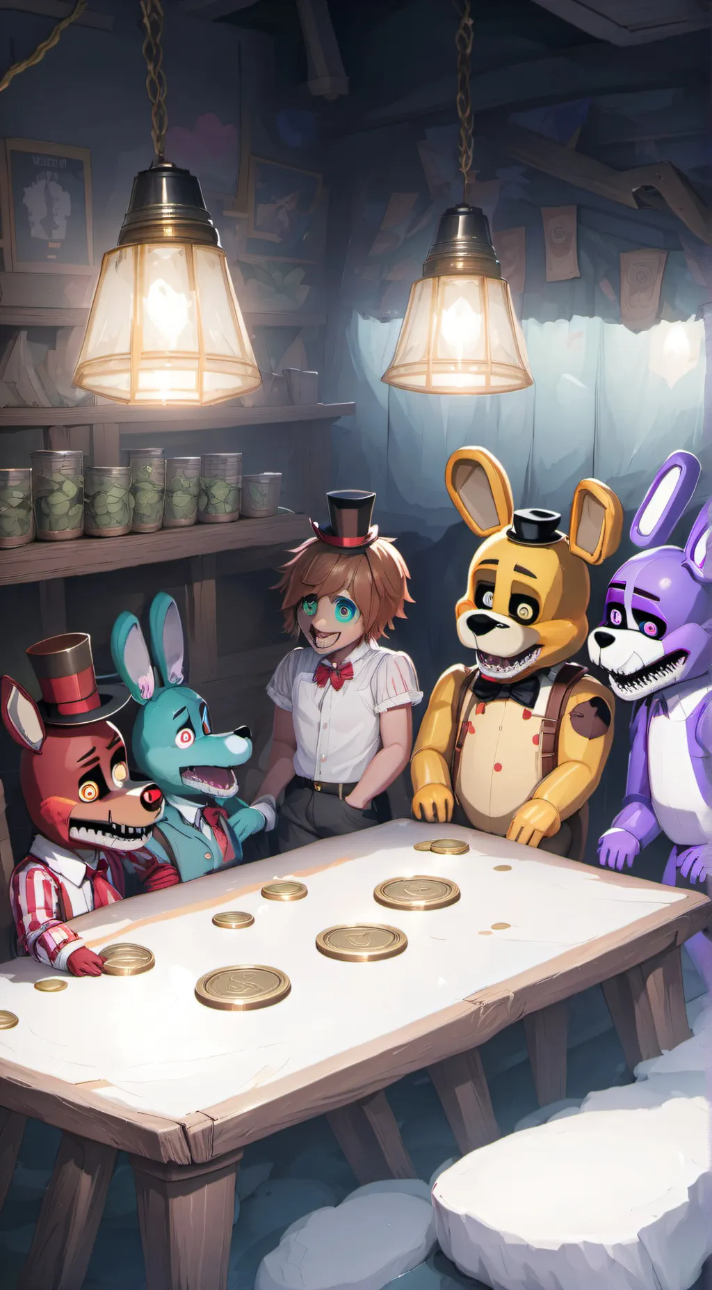 ai character: fnaf club background