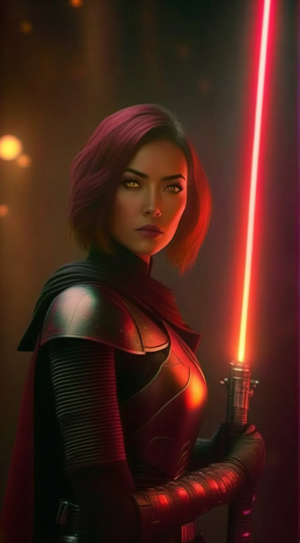 ai character: Dark Sabine Wren background