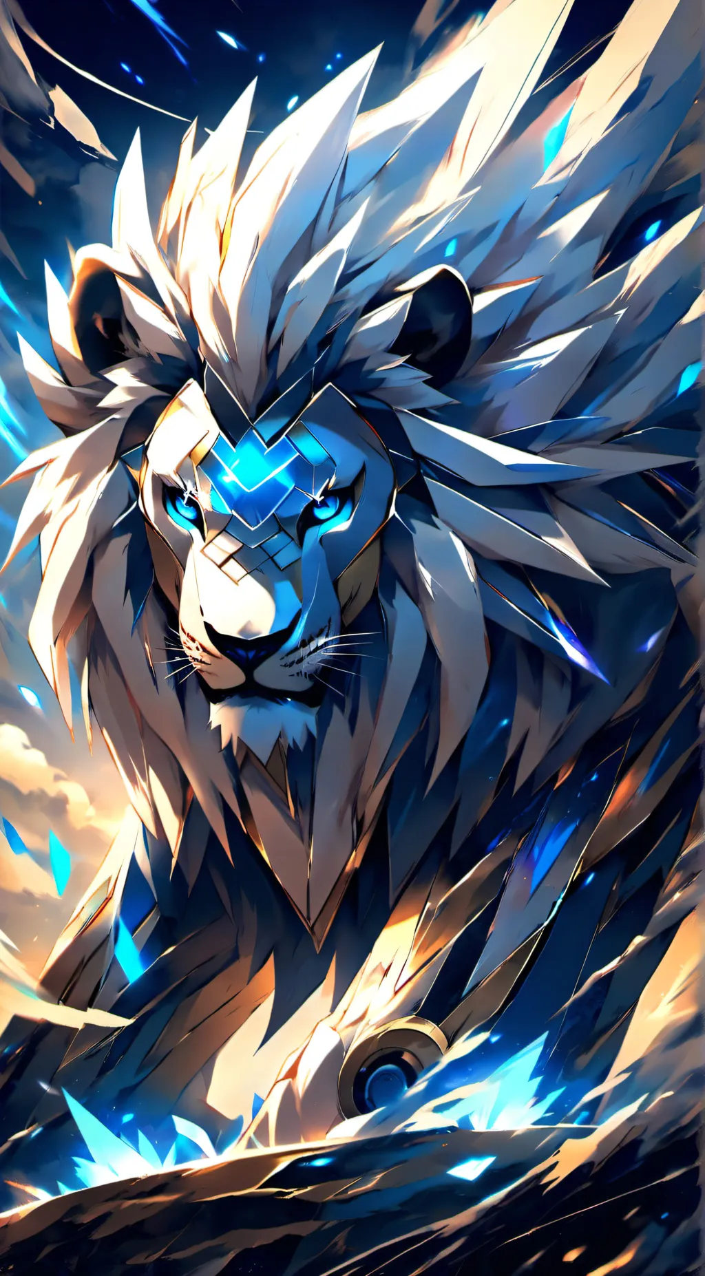 ai character: Solgaleo background