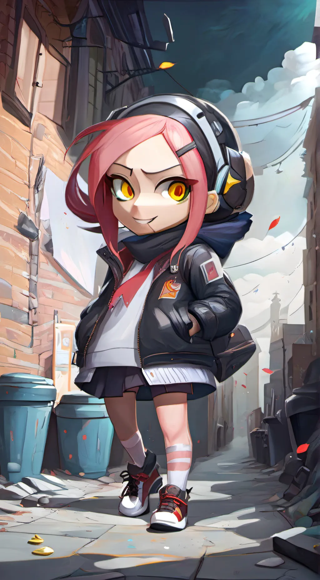 ai character: agent 8  background