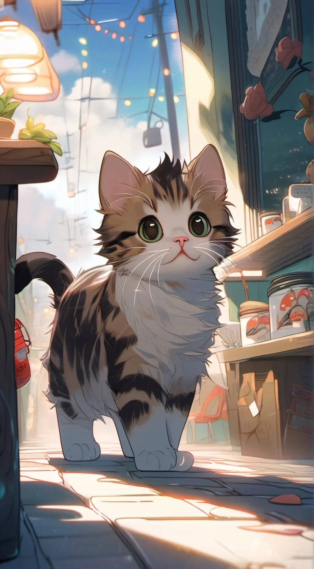 ai character: kitty background