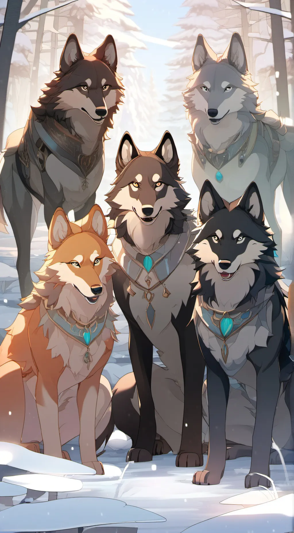 ai character: wolves background