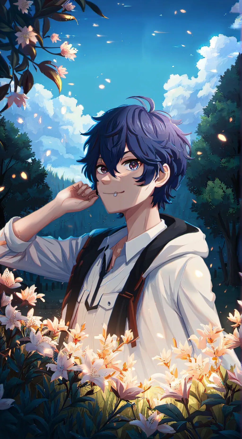 ai character: Nico Di Angelo background