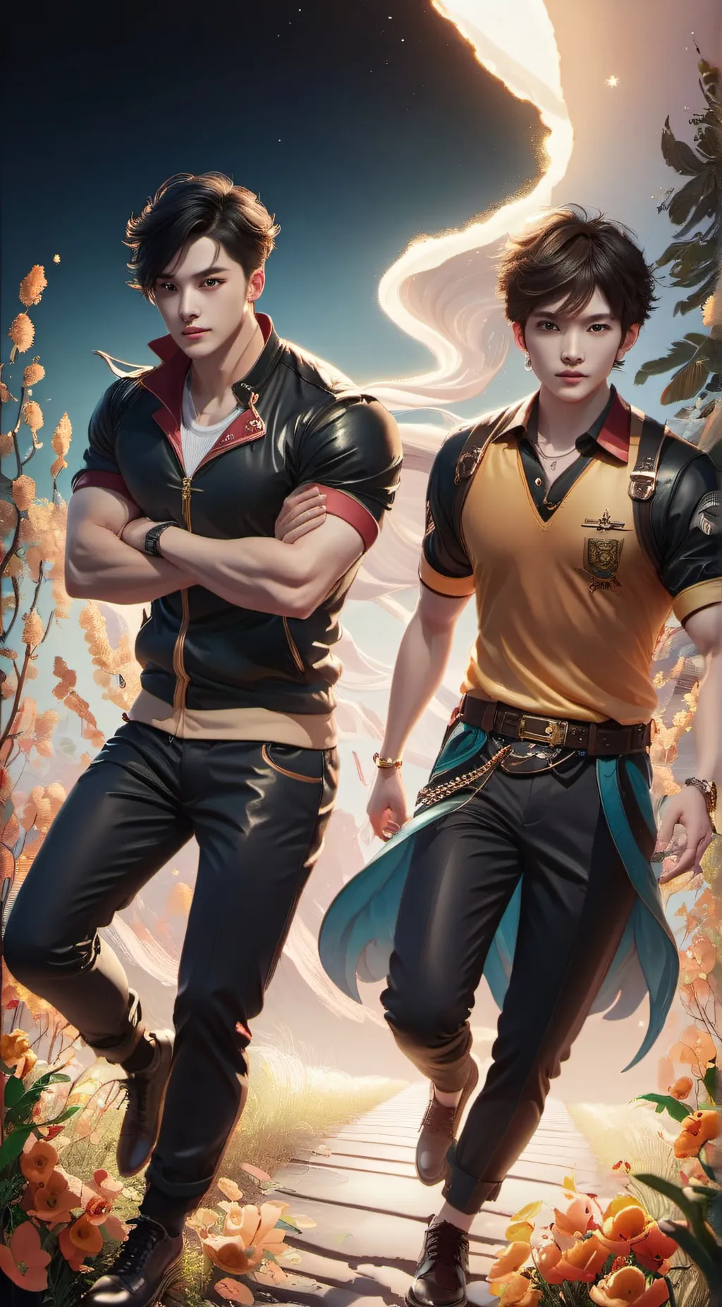 ai character: Andrew + Jason background